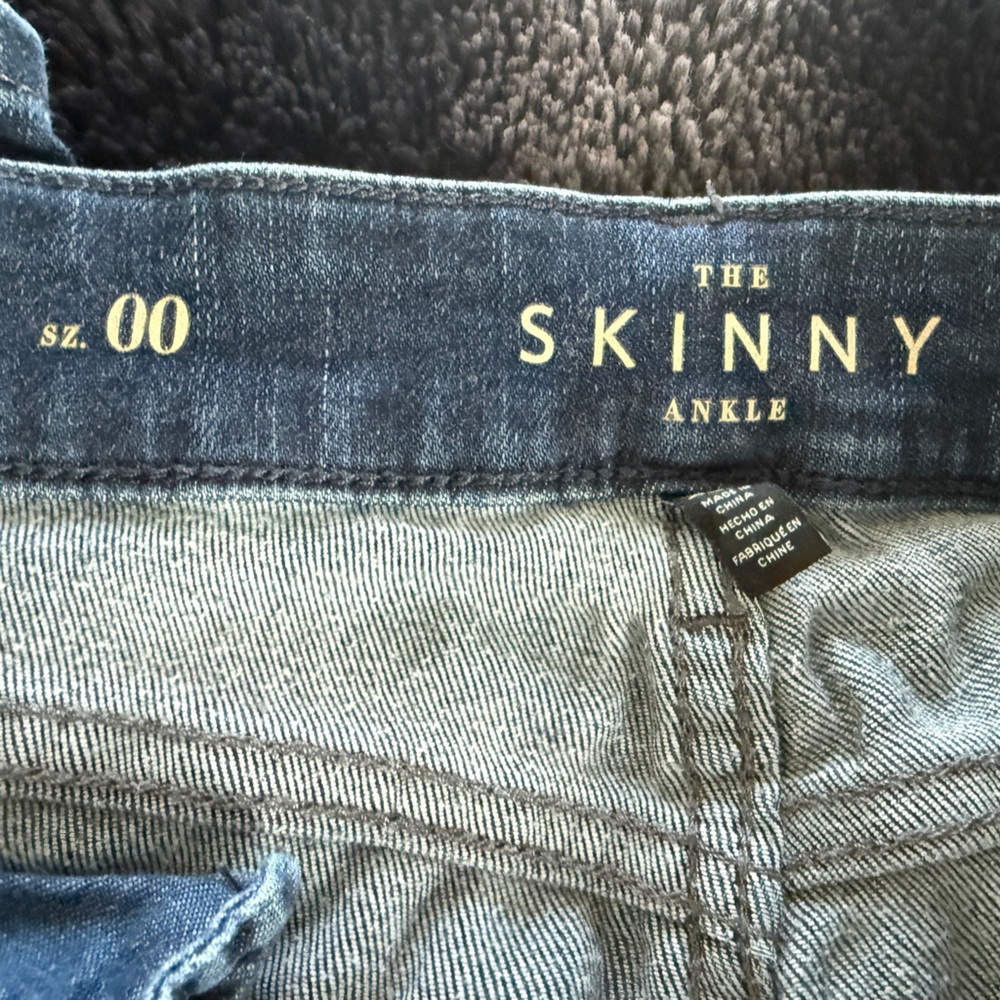 White House Black Market High Rise Skinny Jeans - Blue